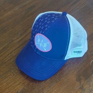 Purple and White Boco Hat